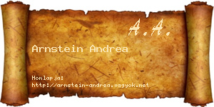 Arnstein Andrea névjegykártya